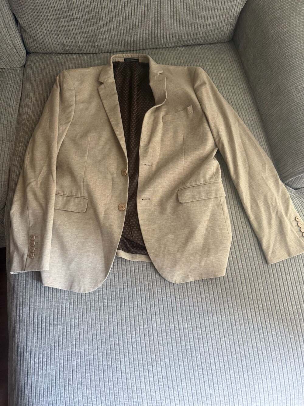 Pascal Morabito Couture Alan beige tailored blazer sport coat